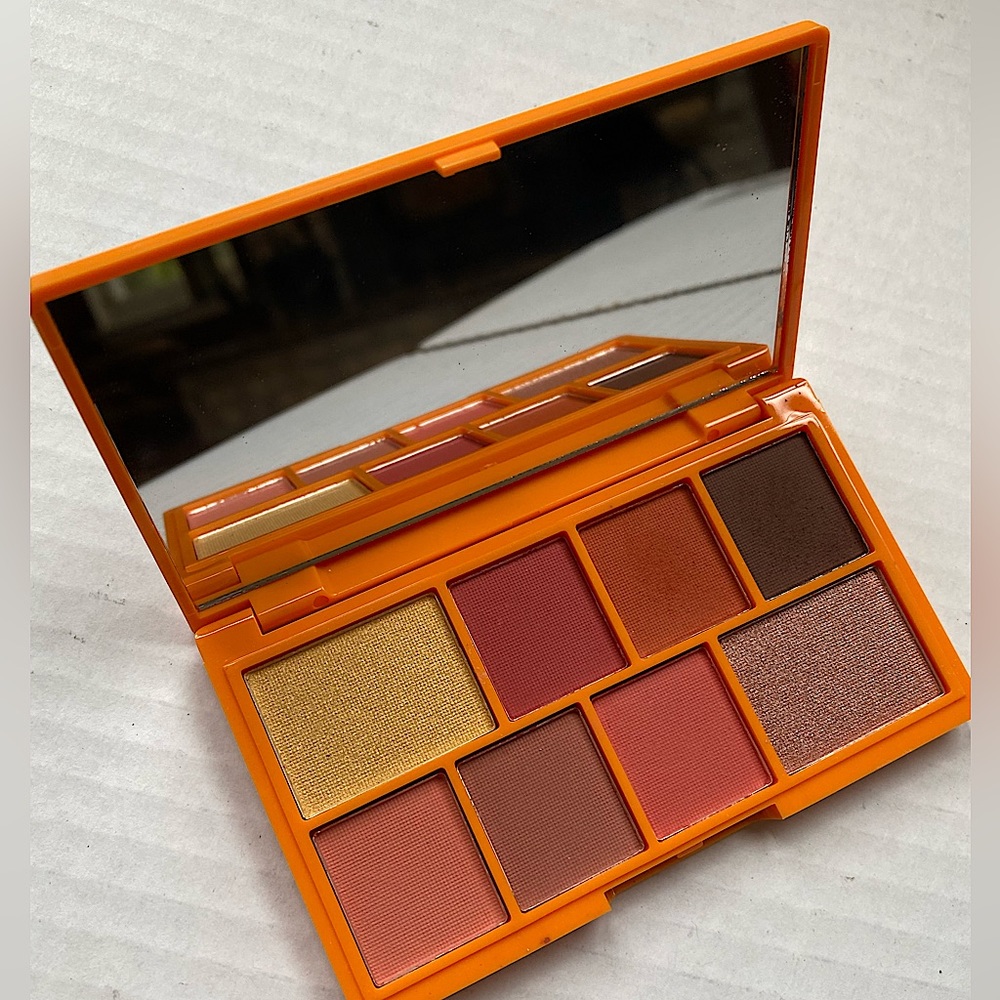 I Heart Revolution Chocolate Orange eyeshadow palette. Never have been used